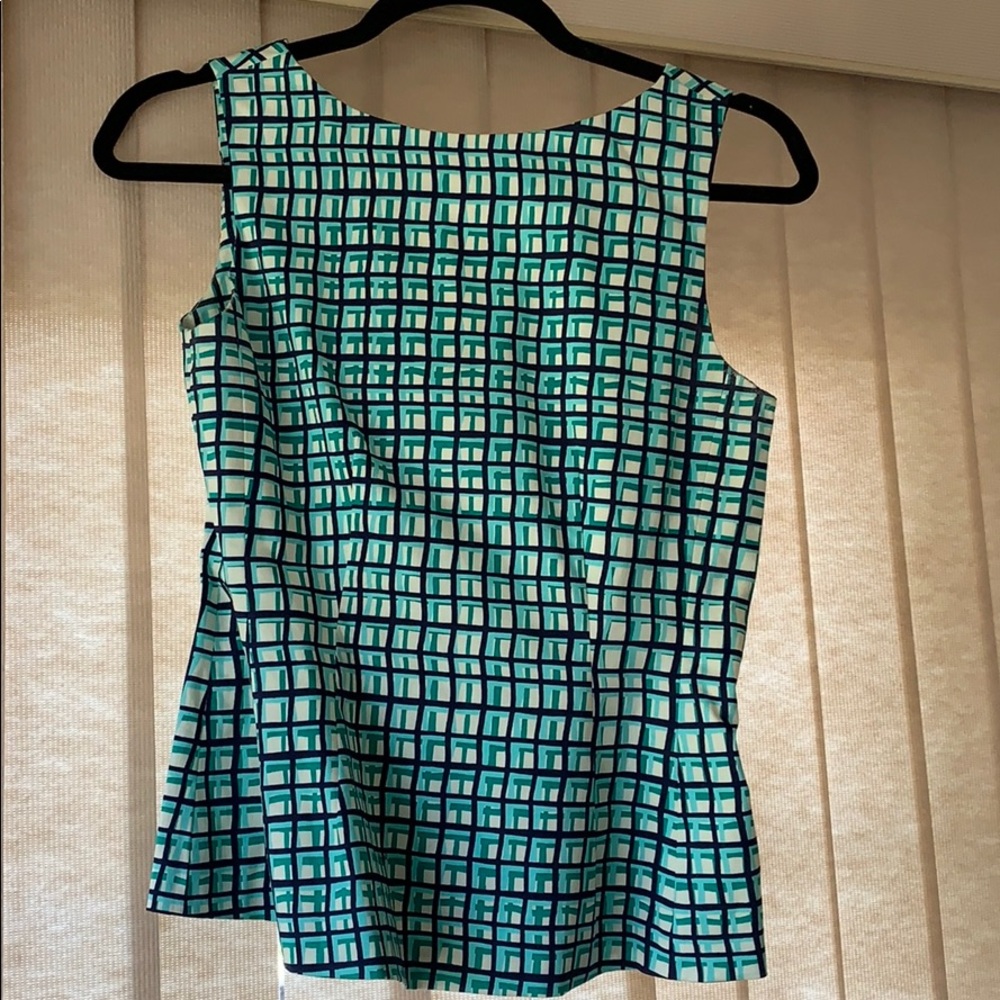 Kate spade windowpane structures peplum